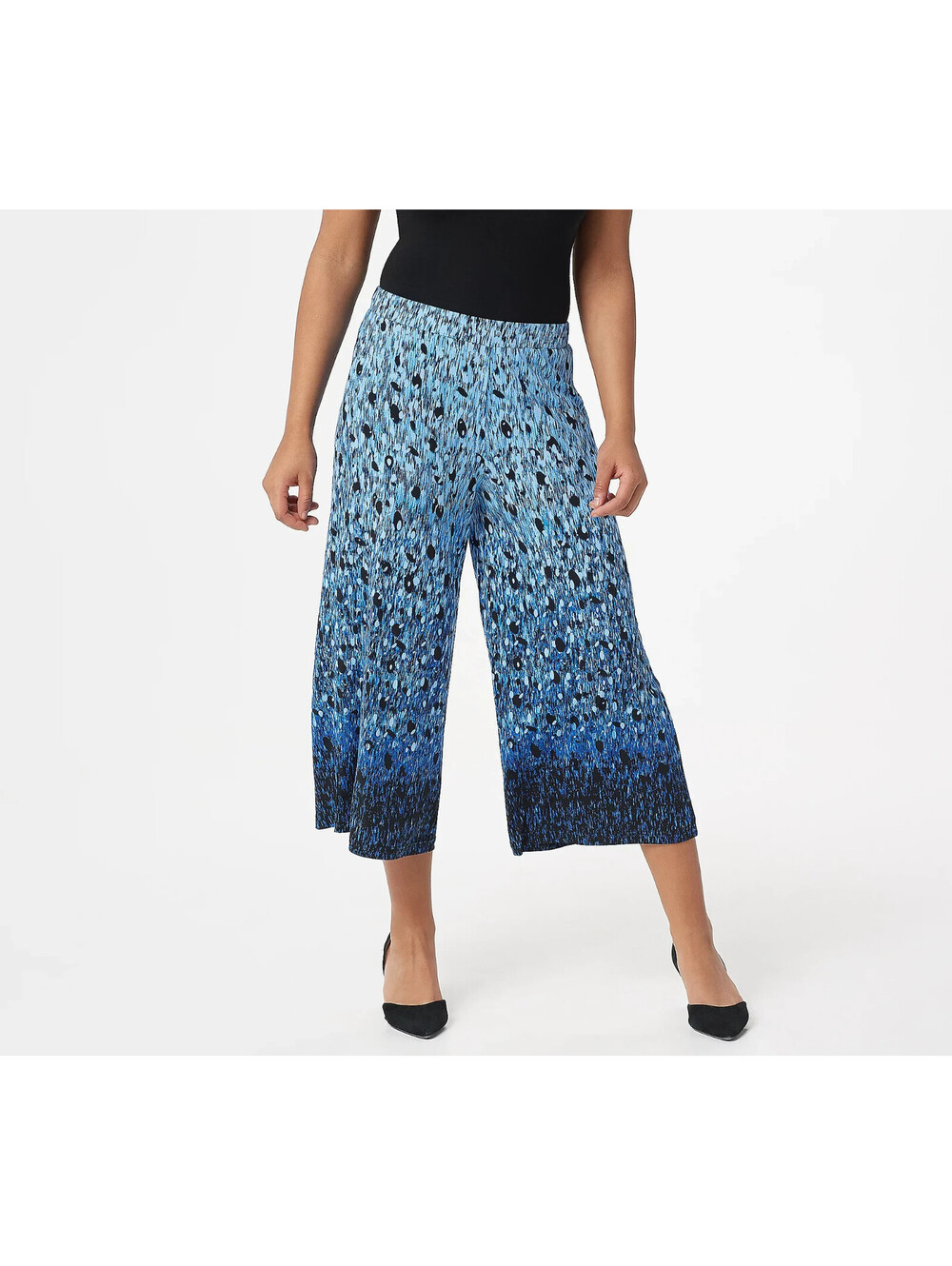 Belle by Kim Gravel Printed Gaucho Pants Size S